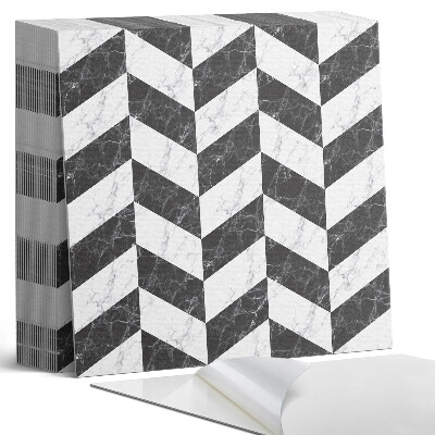 Kafelki samoprzylepne Marmurowa jodełka w eleganckim stylu