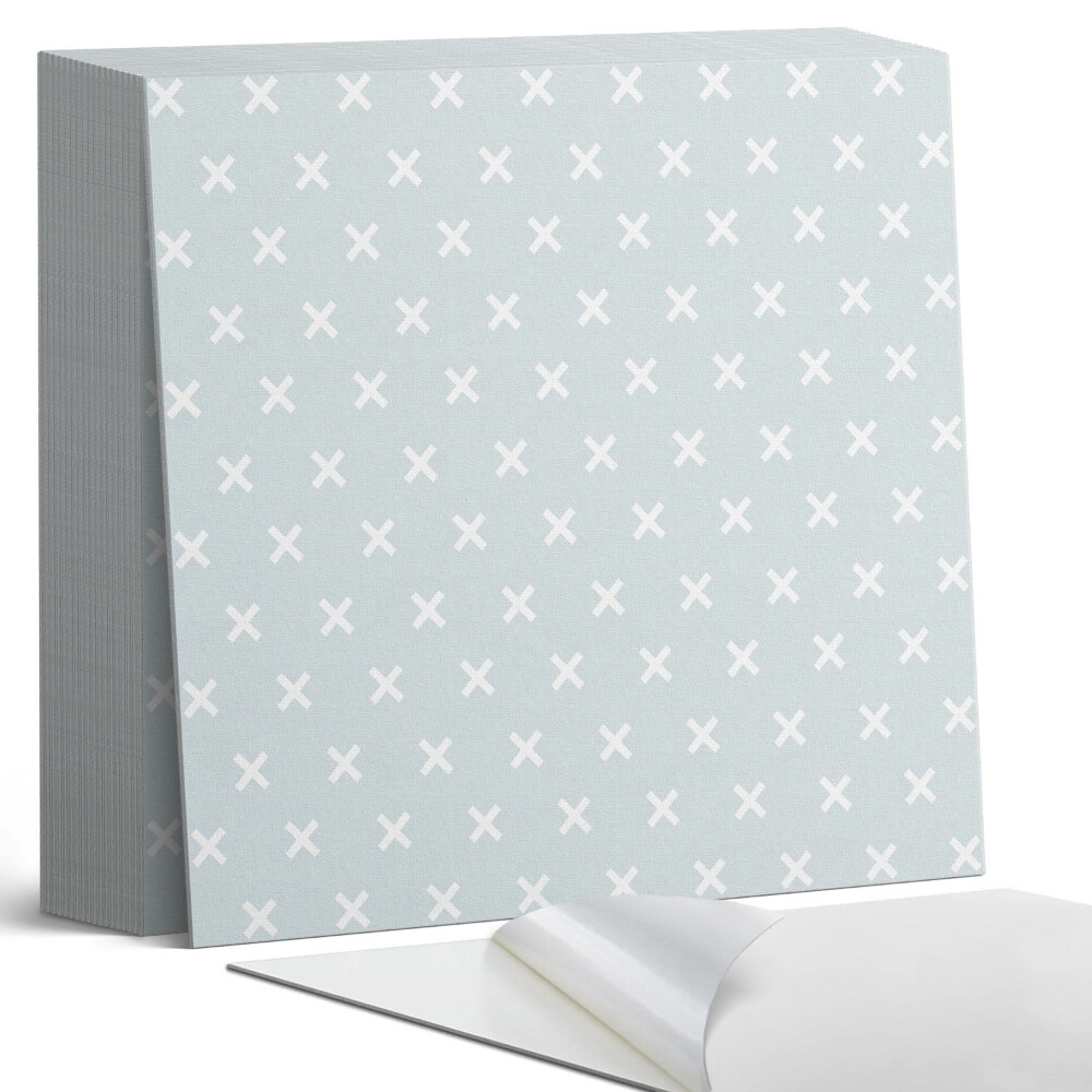 Samoprzylepne płytki na ścianę Krzyżykowy motyw graficzny