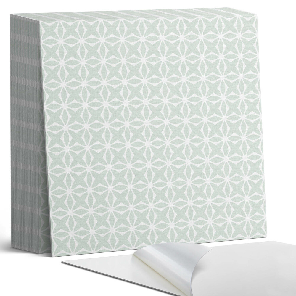 Samoprzylepne płytki na ścianę Kwiatowy wzór w geometrycznych kształtach