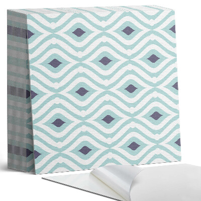 Samoprzylepne płytki na ścianę Rytmiczne fale i romby