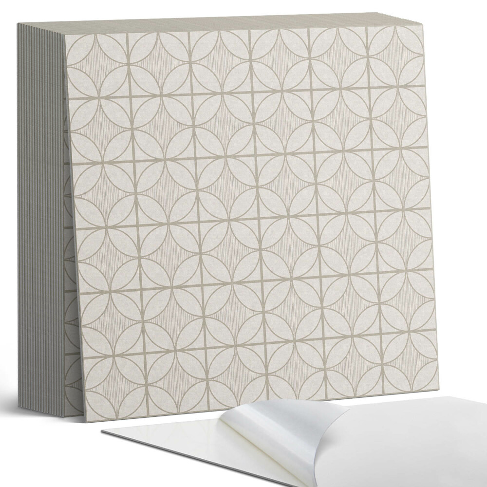 Samoprzylepne płytki Okrągły wzór w stylu geometrycznym