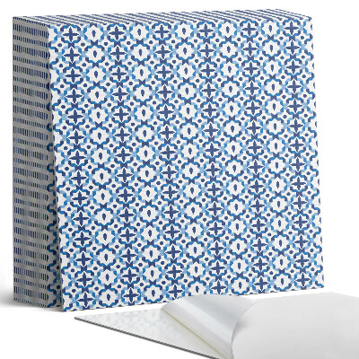 Samoprzylepne płytki na ścianę Kwiatowy motyw w geometrii