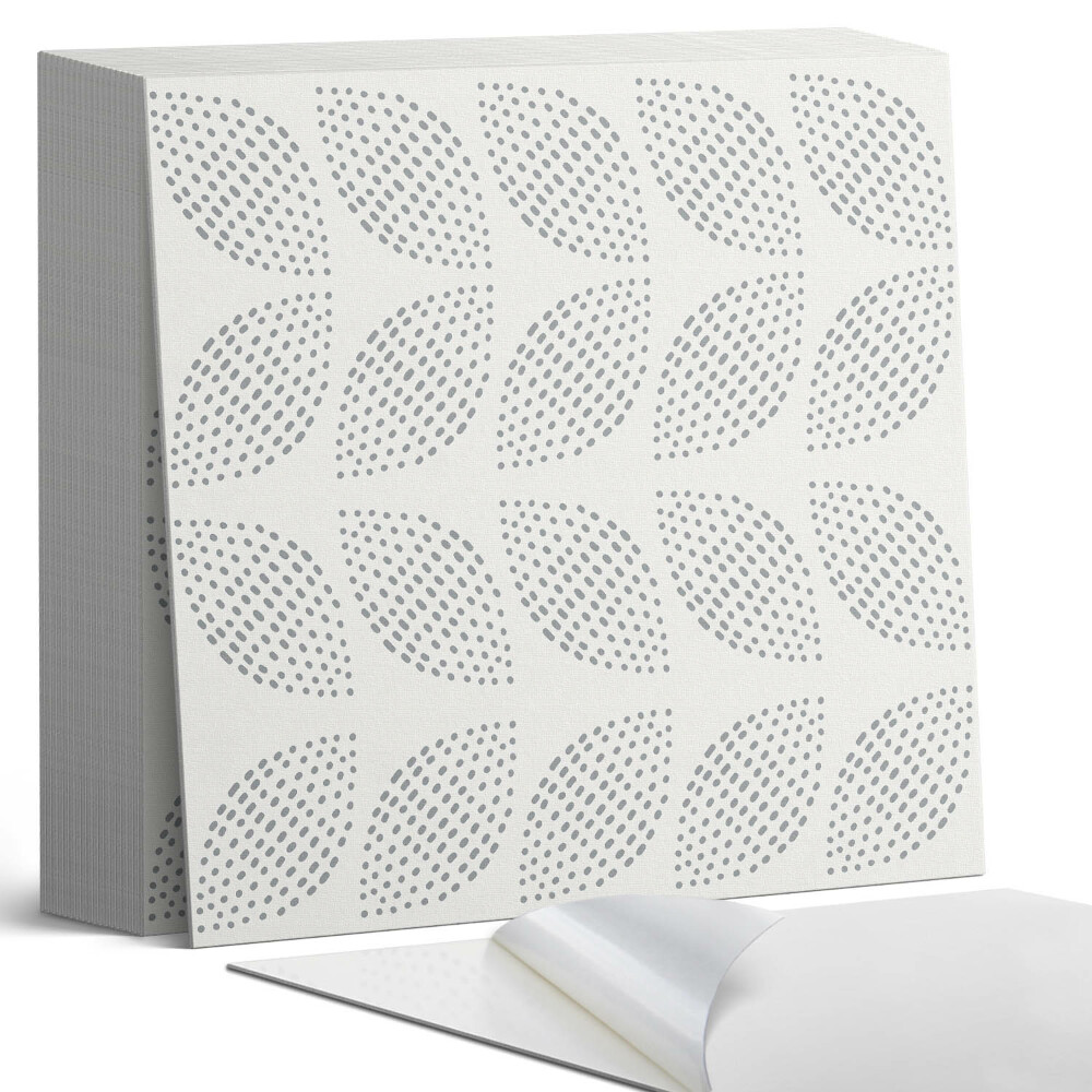 Kafelki samoprzylepne Liściasty motyw z kropkami