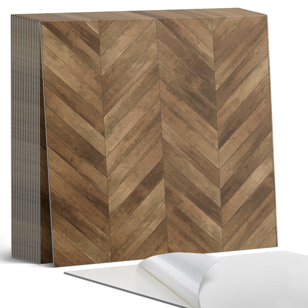 Samoprzylepne płytki Wzór jodełkowy desek