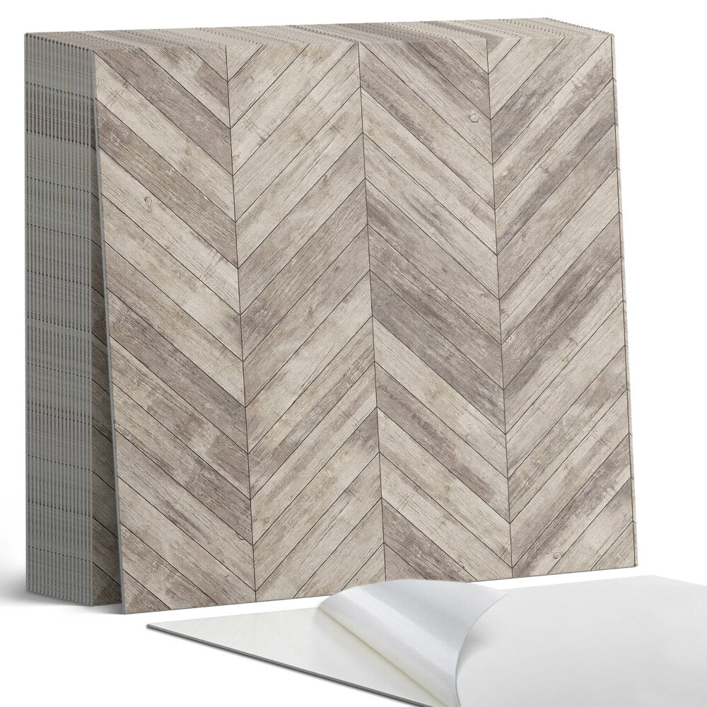 Samoprzylepne płytki na ścianę Deska w stylu jodełki