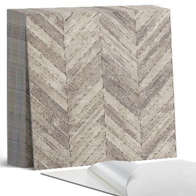 Samoprzylepne płytki na ścianę Deska w stylu jodełki