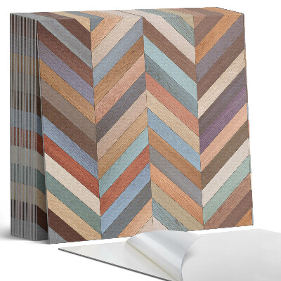 Kafelki samoprzylepne Wzór jodełkowy w drewnianym stylu