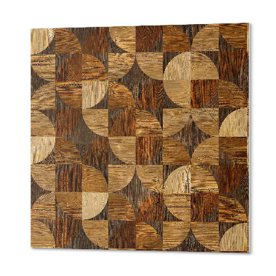 Samoprzylepne płytki Geometria w kształcie naturalnego drewna