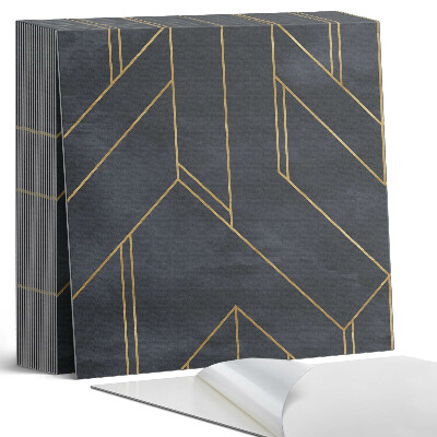 Samoprzylepne płytki na ścianę Wzór linii i form geometrycznych