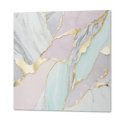 Samoprzylepne płytki na ścianę Wzór marmurowy w formie abstrakcji