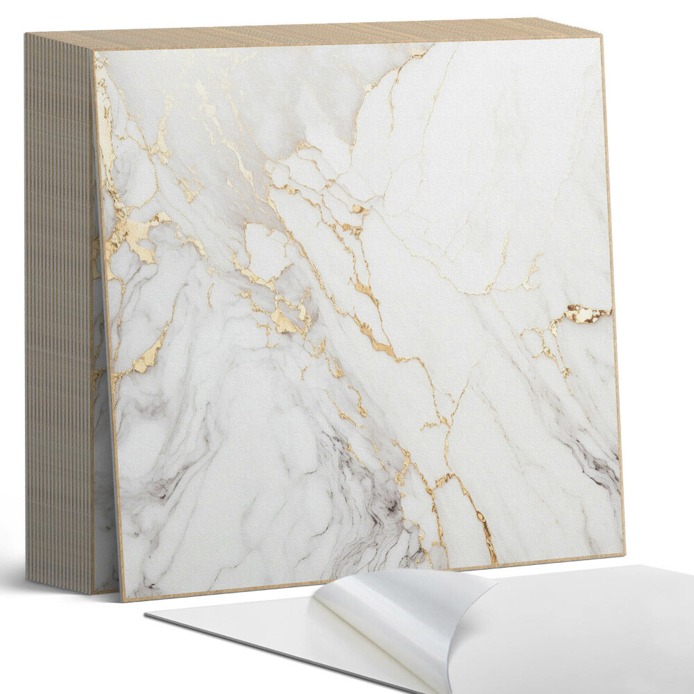 Samoprzylepne płytki Elegancki wzór marmurowy z żyłkami