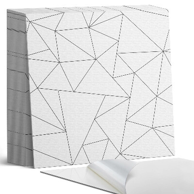 Kafelki samoprzylepne Geometryczne trójkąty w abstrakcyjnym stylu