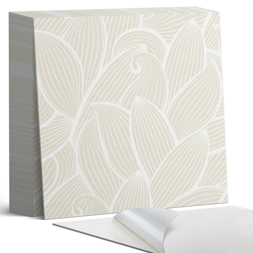 Kafelki samoprzylepne Subtelne liście w falujących wzorach