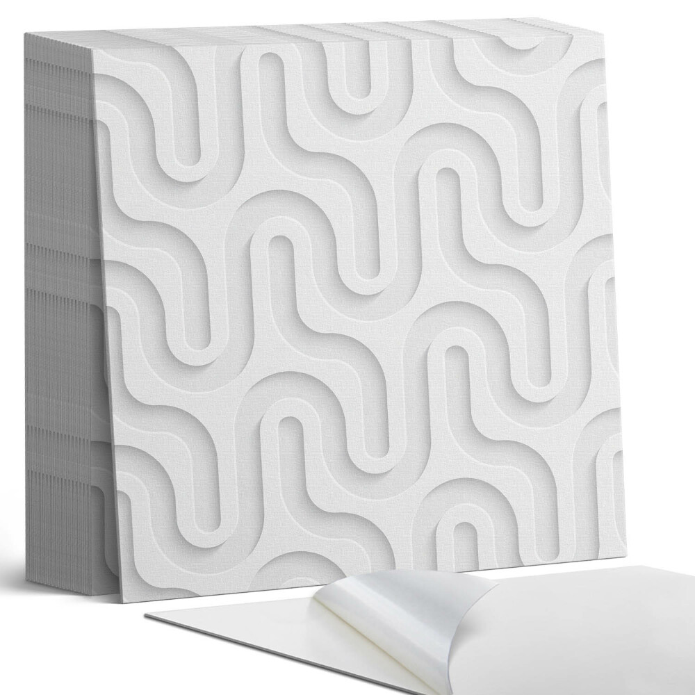 Samoprzylepne płytki Warstwowe Fale 3D