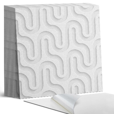 Samoprzylepne płytki Warstwowe Fale 3D