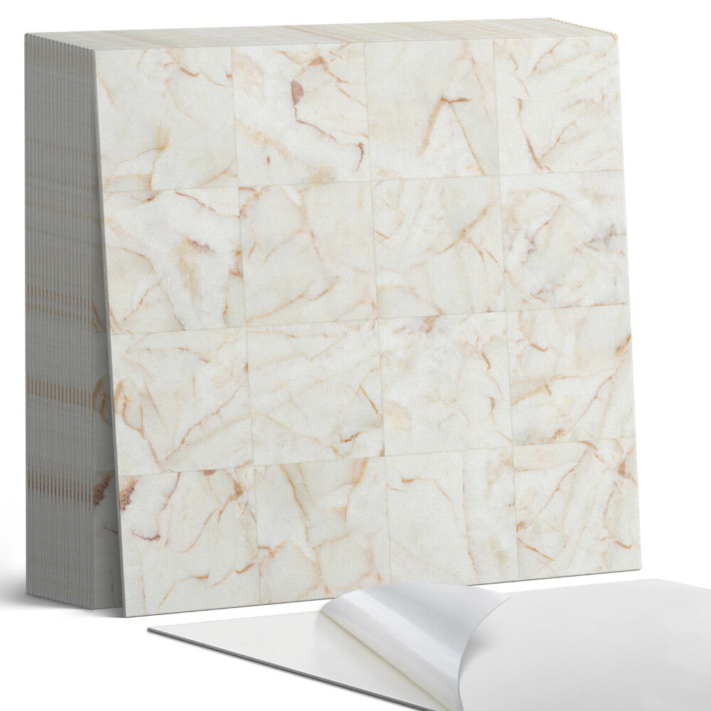 Samoprzylepne płytki na ścianę Marmurowe kafle w eleganckim stylu