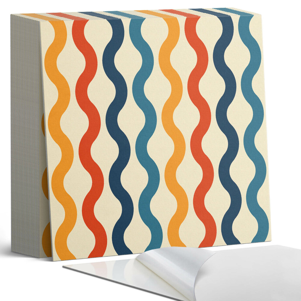 Kafelki samoprzylepne Rytmiczne fale w harmonijnym układzie