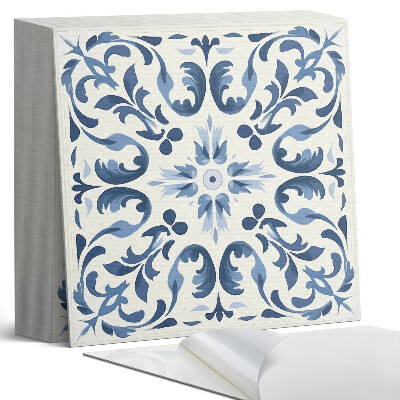 Samoprzylepne płytki Kwiatowy motyw na ceramice