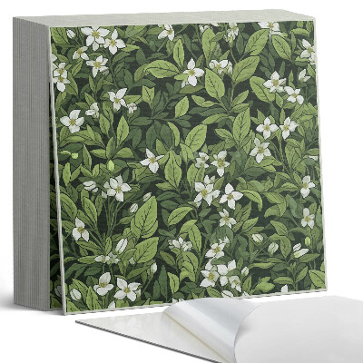 Samoprzylepne płytki Roślinny motyw kwiatowy