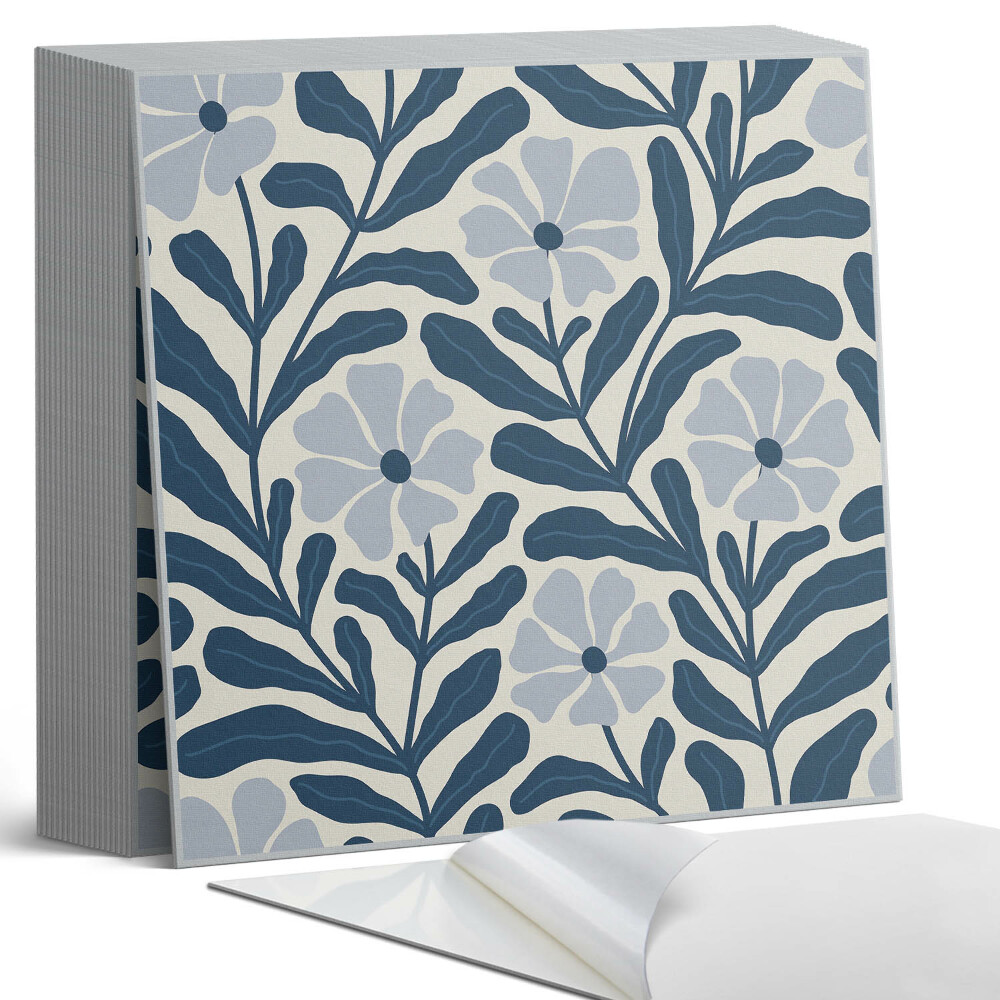 Kafelki samoprzylepne Kwiatowy motyw roślinny