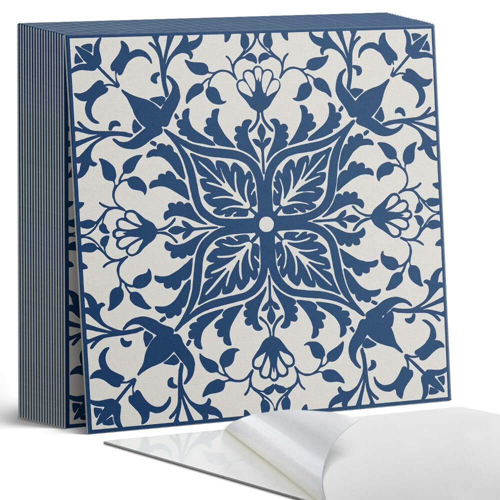 Samoprzylepne płytki na ścianę Kwiatowa kompozycja z liśćmi