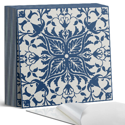 Samoprzylepne płytki na ścianę Kwiatowa kompozycja z liśćmi