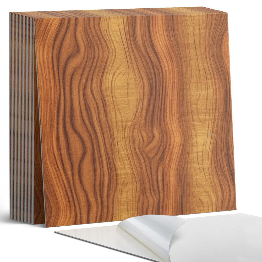 Samoprzylepne płytki na ścianę Wzór falistego drewna