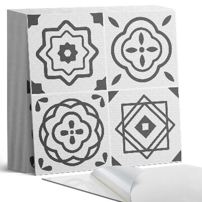 Samoprzylepne płytki Geometryczne wzory w kwadratowych kształtach