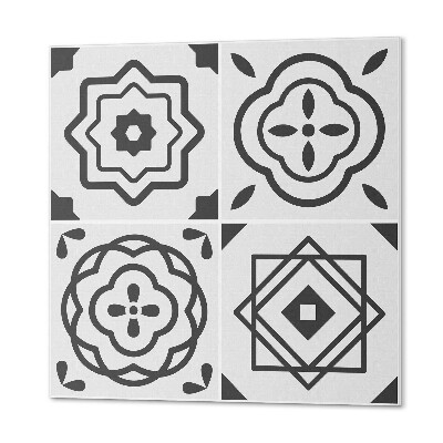 Samoprzylepne płytki Kwadratowe motywy geometryczne