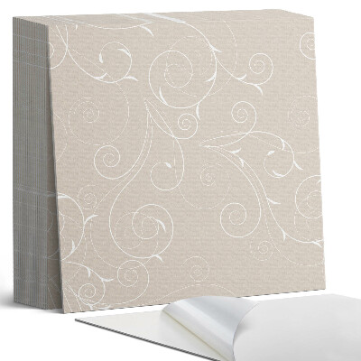 Kafelki samoprzylepne Subtelne wzory spirali i liści