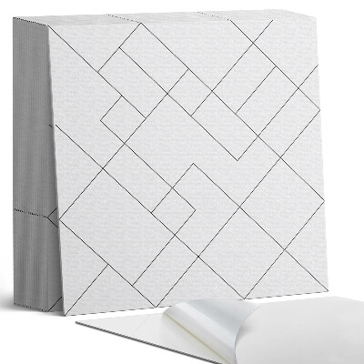 Samoprzylepne płytki na ścianę Abstrakcyjny motyw linii