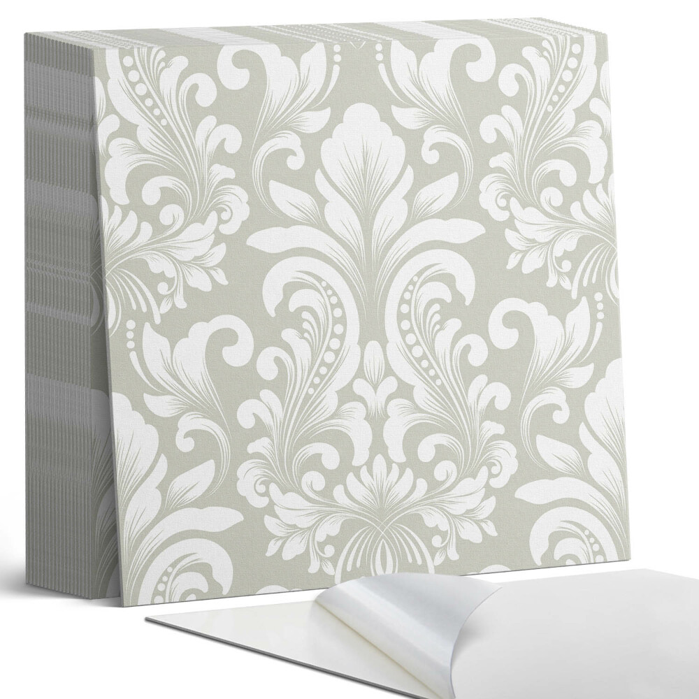 Kafelki samoprzylepne Roślinny motyw z dekoracyjnymi detalami