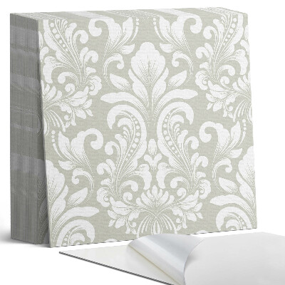 Kafelki samoprzylepne Roślinny motyw z dekoracyjnymi detalami