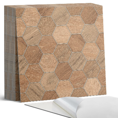 Samoprzylepne płytki Heksagonalny wzór na powierzchni