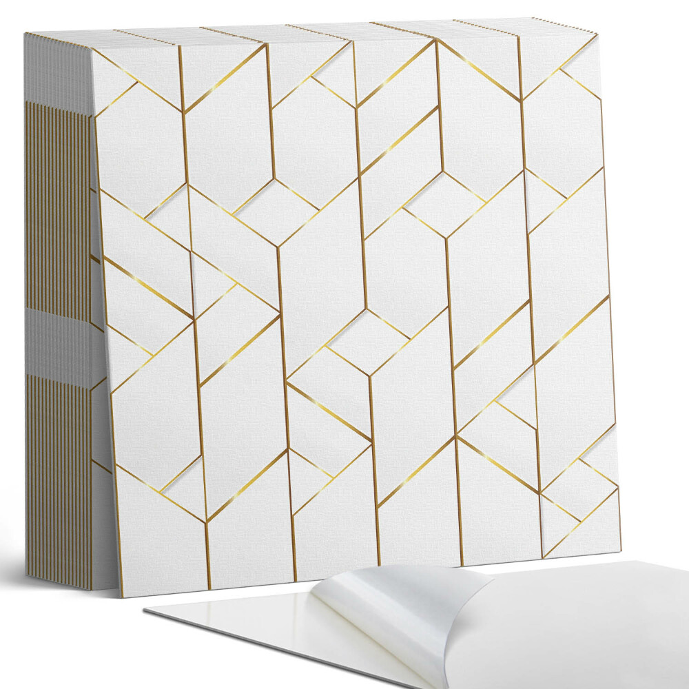 Samoprzylepne płytki na ścianę Stylowe linie w geometrycznym układzie