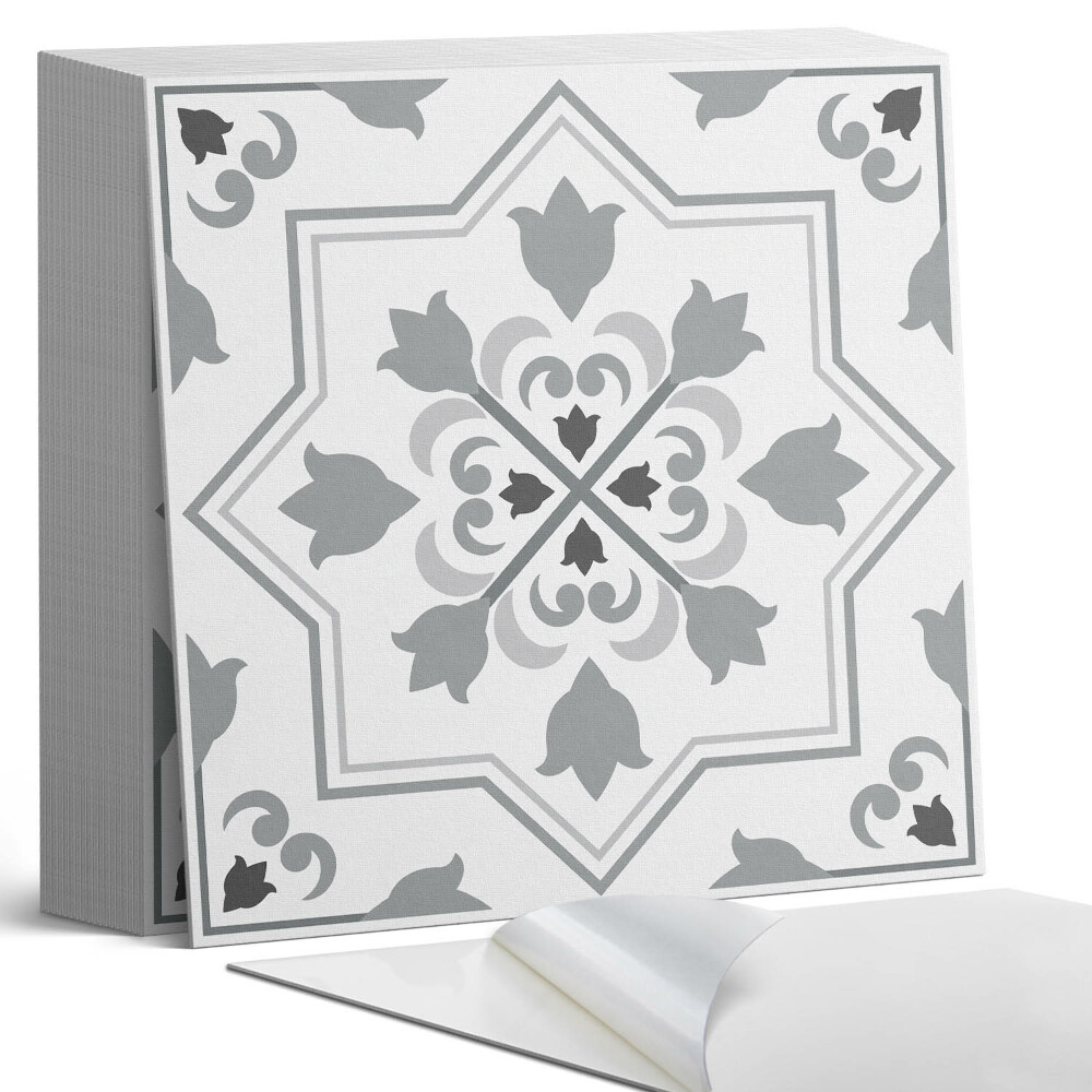 Kafelki samoprzylepne Kwiatowy design w harmonijnych odcieniach