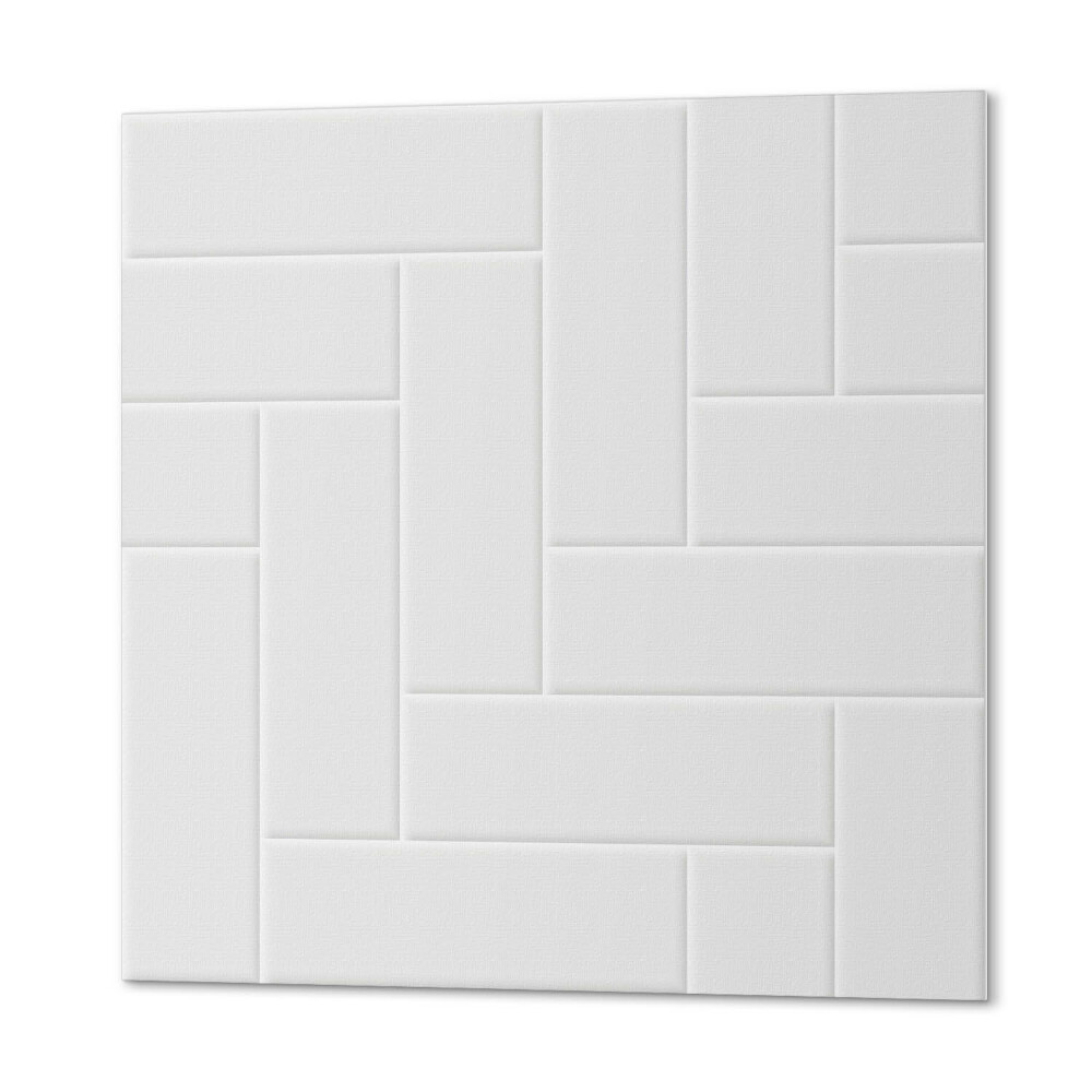 Samoprzylepne płytki Geometryczna jodełka w ceglanej tonacji
