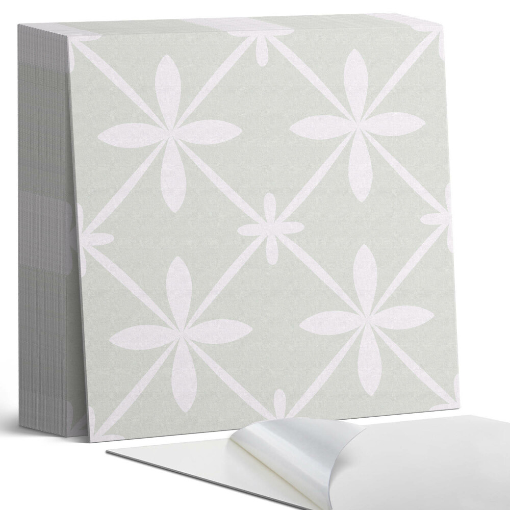 Samoprzylepne płytki Kwiatowy motyw w siatce