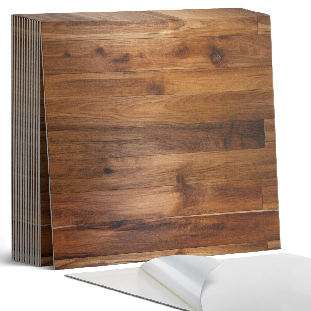 Samoprzylepne płytki Drewniany wzór w harmonijnym układzie