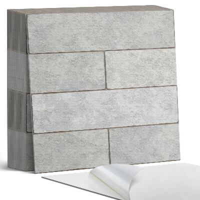 Samoprzylepne płytki Ceglane struktury w trójwymiarze