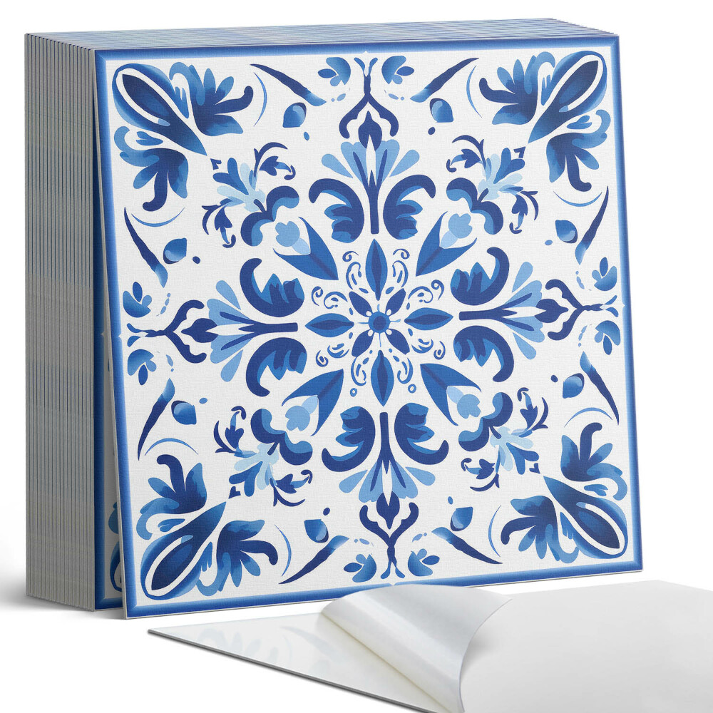 Samoprzylepne płytki na ścianę Kwiatowa symetria w pełni