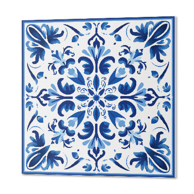 Samoprzylepne płytki na ścianę Symetryczne kwiaty w harmonii