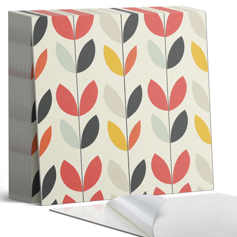 Samoprzylepne płytki na ścianę Liściasty motyw