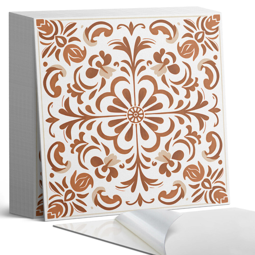 Kafelki samoprzylepne Kwiatowy wzór ornamentowy