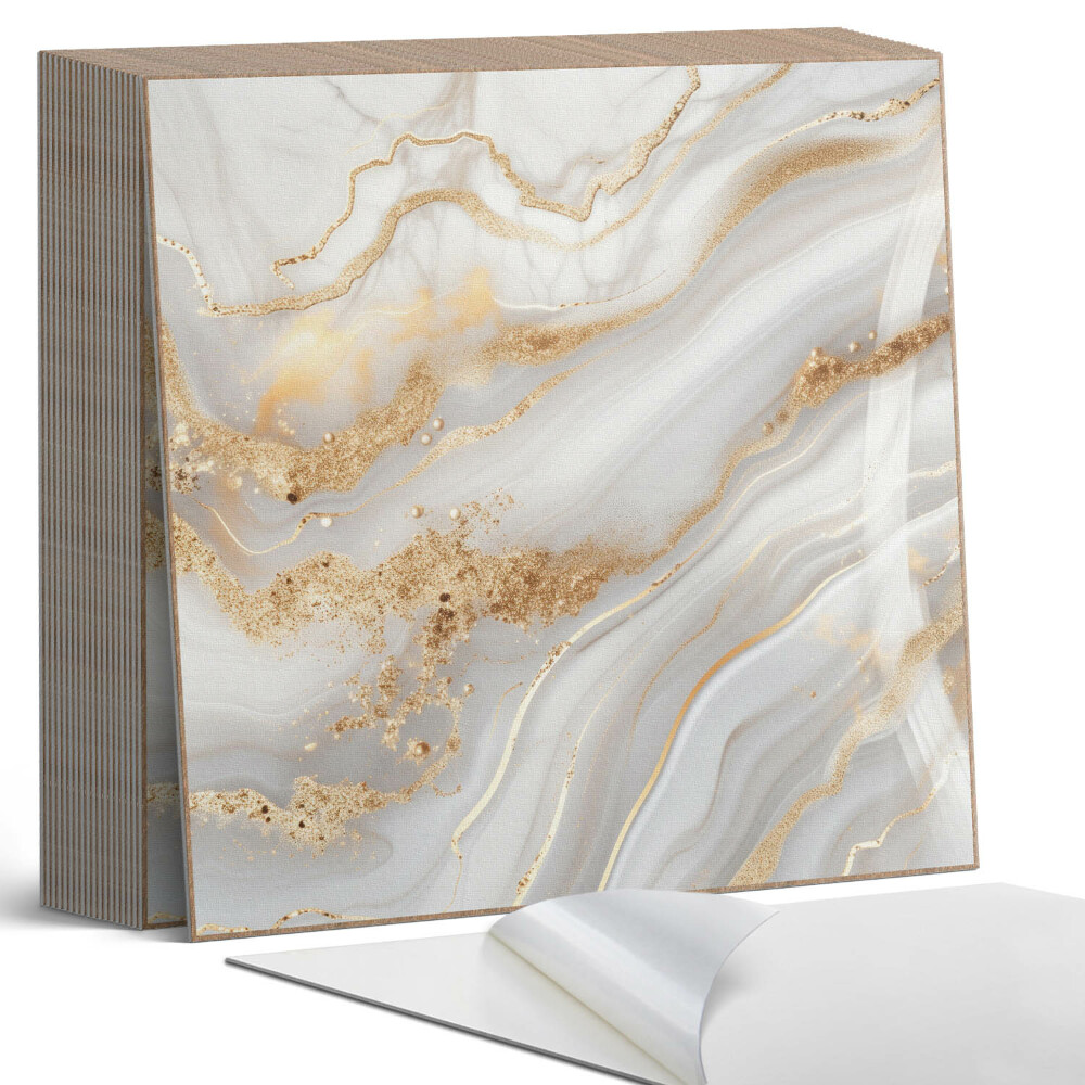 Samoprzylepne płytki Abstrakcyjne fale z ozdobnymi akcentami