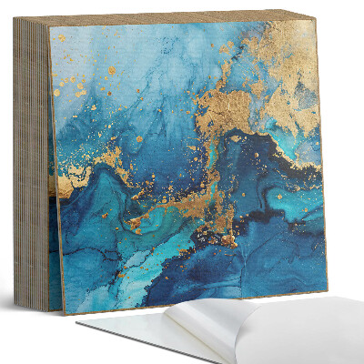 Samoprzylepne płytki Abstrakcyjny motyw wodny