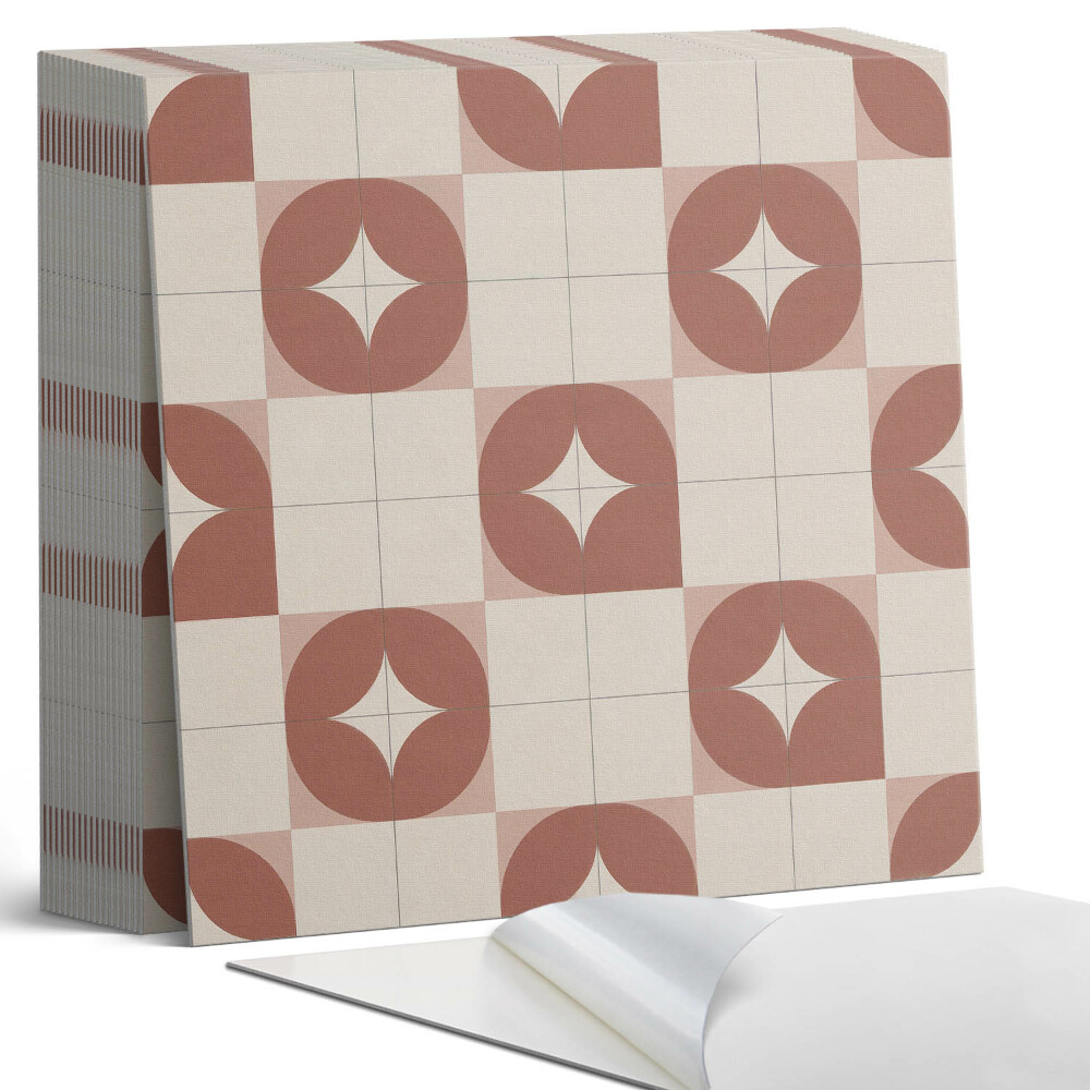 Samoprzylepne płytki Geometryczny motyw z kołami