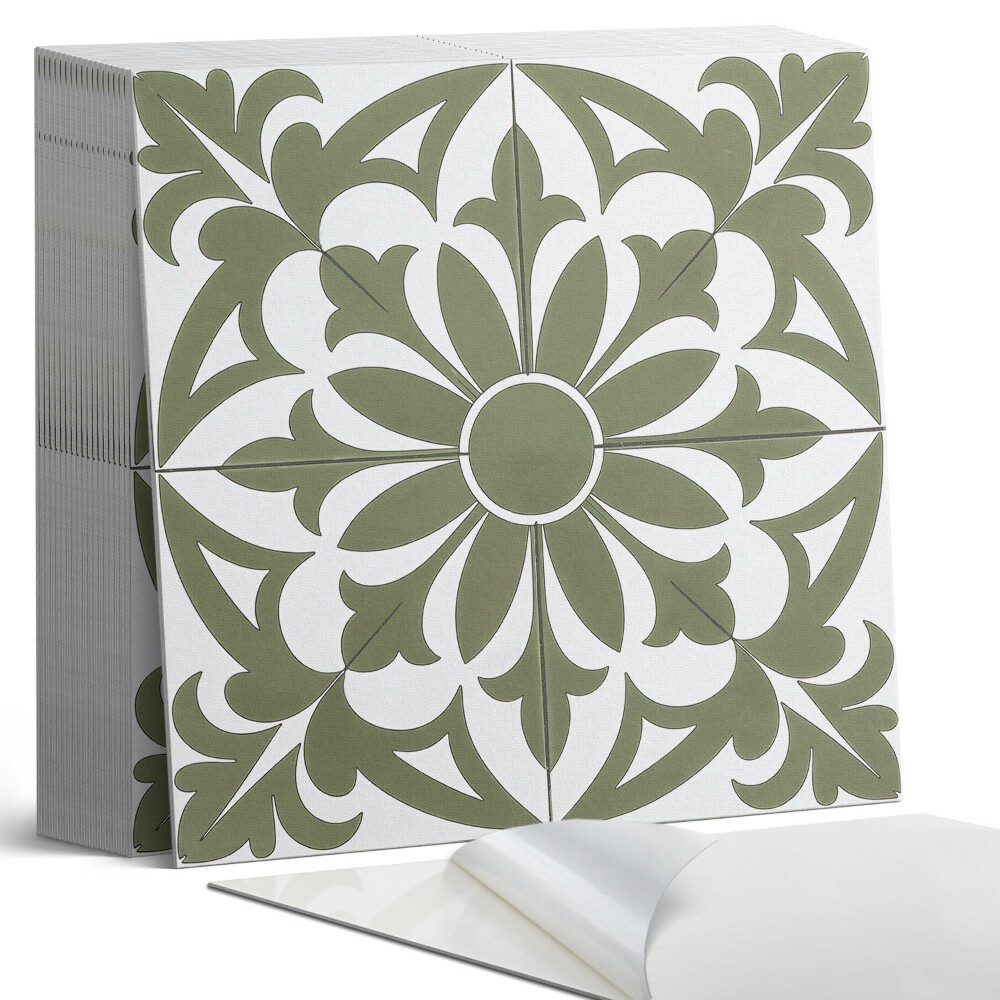 Samoprzylepne płytki na ścianę Kwiatowa kompozycja z liśćmi