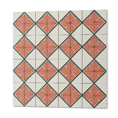 Samoprzylepne płytki na ścianę Romby w nowoczesnej geometrii