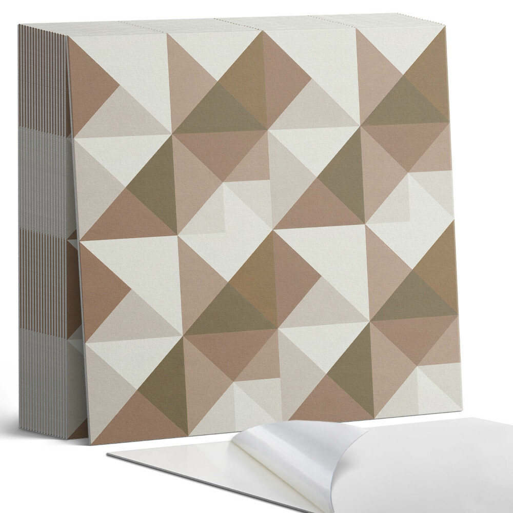 Samoprzylepne płytki na ścianę Trójkątna geometria w stylu nowoczesnym